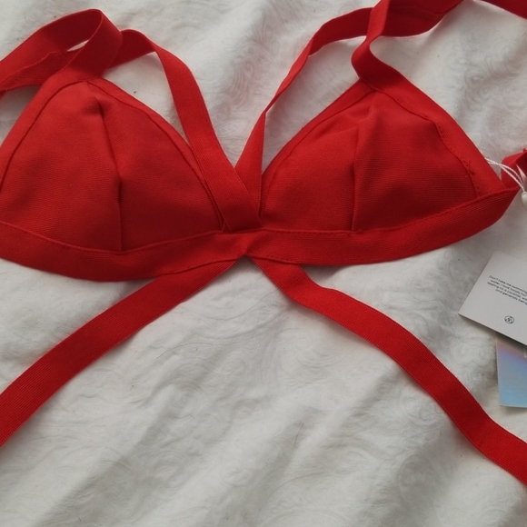 Missguided Strappy Bandage Bikini Size US 2 - Picture 7 of 10